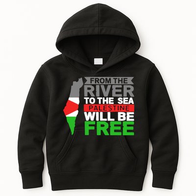 From The River To The Sea Palestine Will Be Free Kids Hoodie