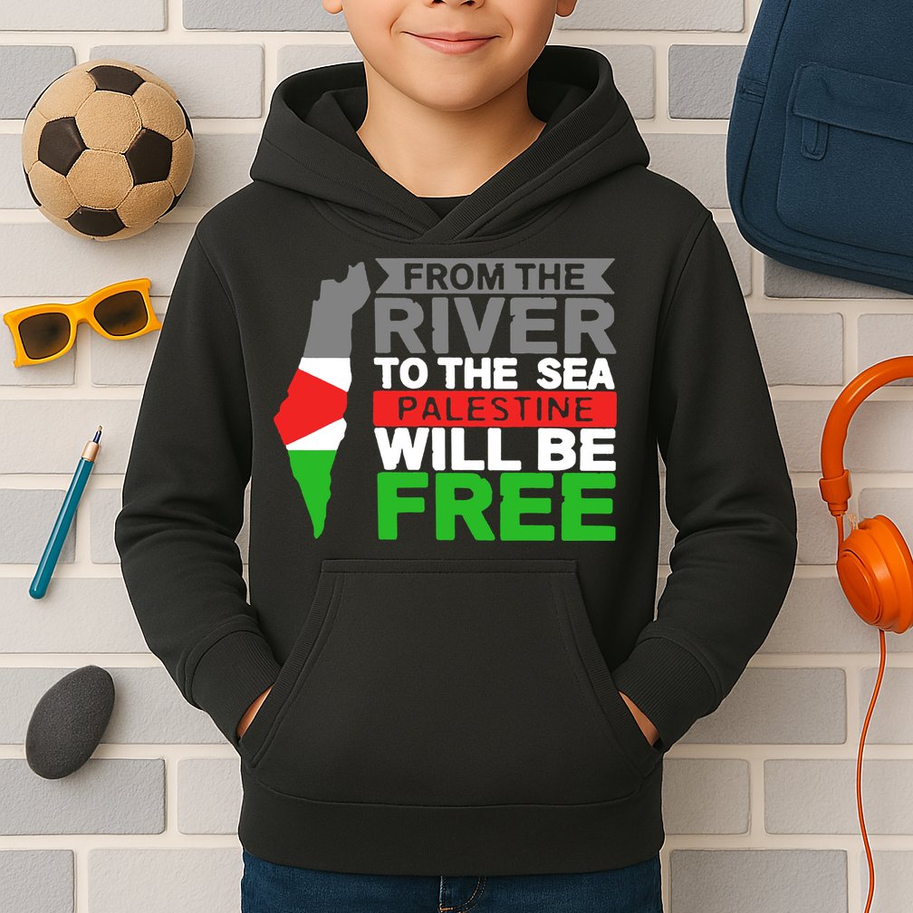 From The River To The Sea Palestine Will Be Free Kids Hoodie
