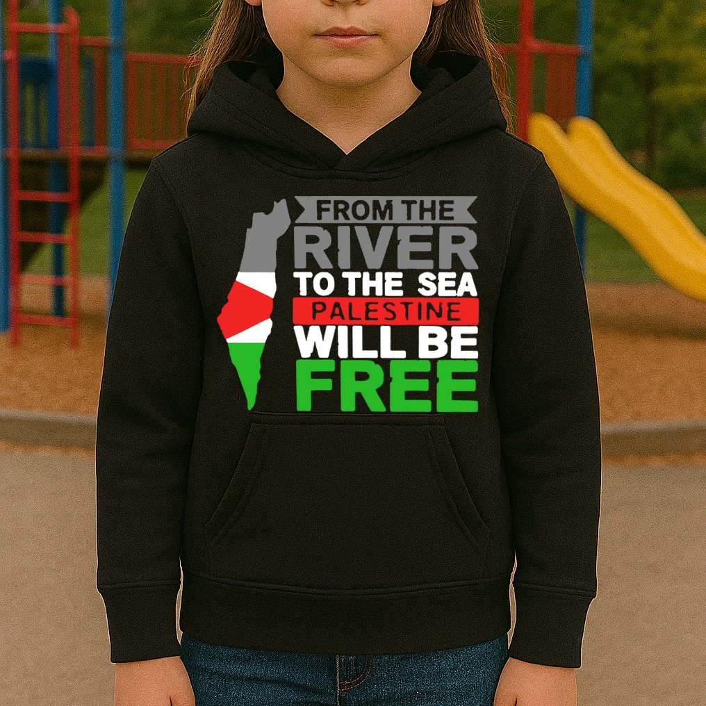 From The River To The Sea Palestine Will Be Free Kids Hoodie