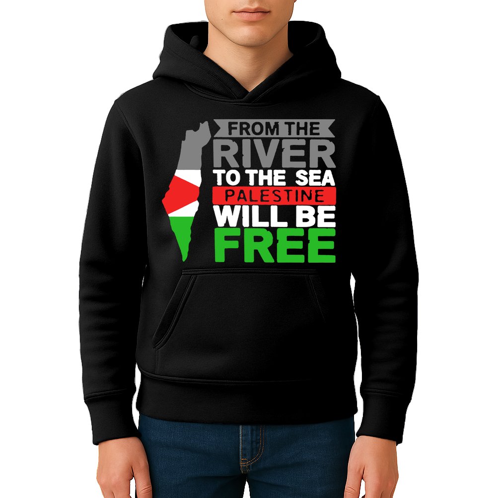 From The River To The Sea Palestine Will Be Free Kids Hoodie