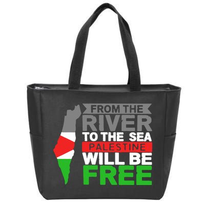 From The River To The Sea Palestine Will Be Free Zip Tote Bag