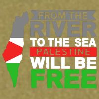 From The River To The Sea Palestine Will Be Free Garment-Dyed Women's Muscle Tee