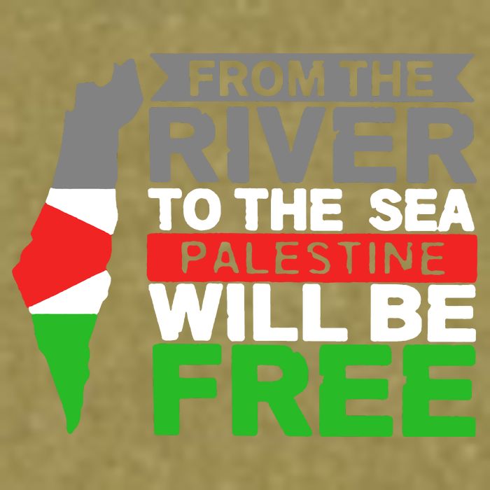 From The River To The Sea Palestine Will Be Free Garment-Dyed Women's Muscle Tee