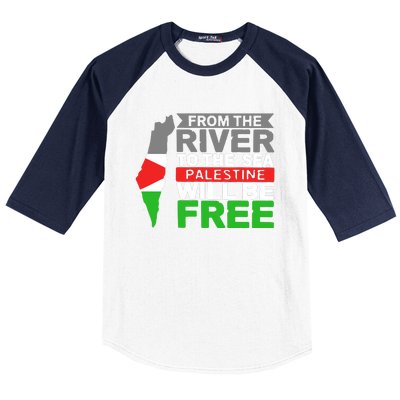 From The River To The Sea Palestine Will Be Free Baseball Sleeve Shirt