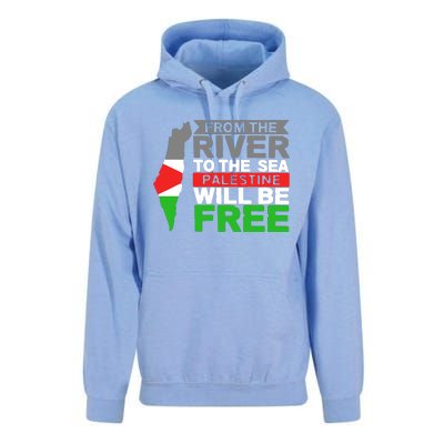 From The River To The Sea Palestine Will Be Free Unisex Surf Hoodie