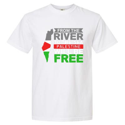 From The River To The Sea Palestine Will Be Free Garment-Dyed Heavyweight T-Shirt