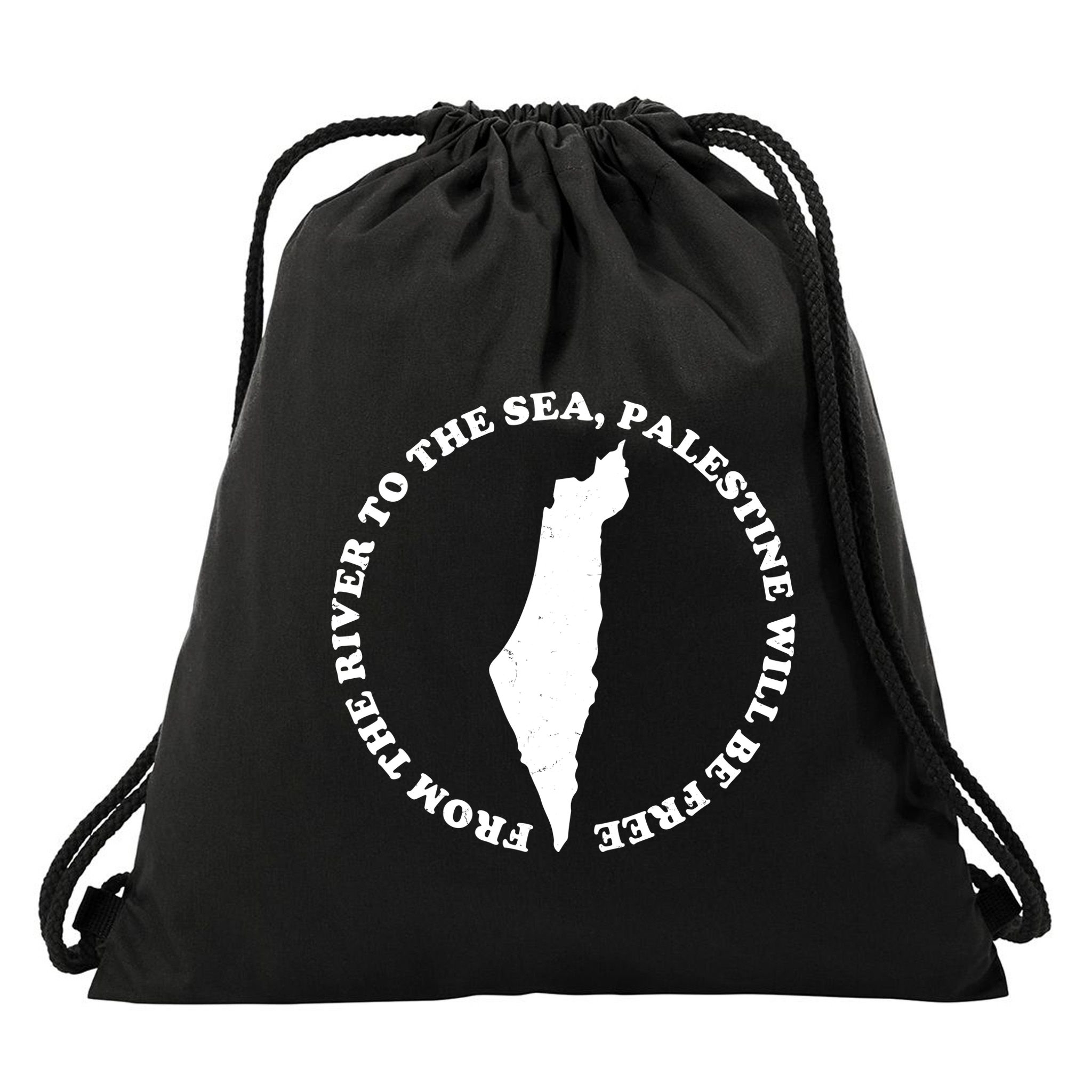 From The River To The Sea Palestine Will Be Free Drawstring Bag