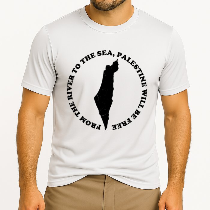 From The River To The Sea Palestine Will Be Free Cooling Performance Crew T-Shirt