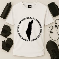 From The River To The Sea Palestine Will Be Free Cooling Performance Crew T-Shirt