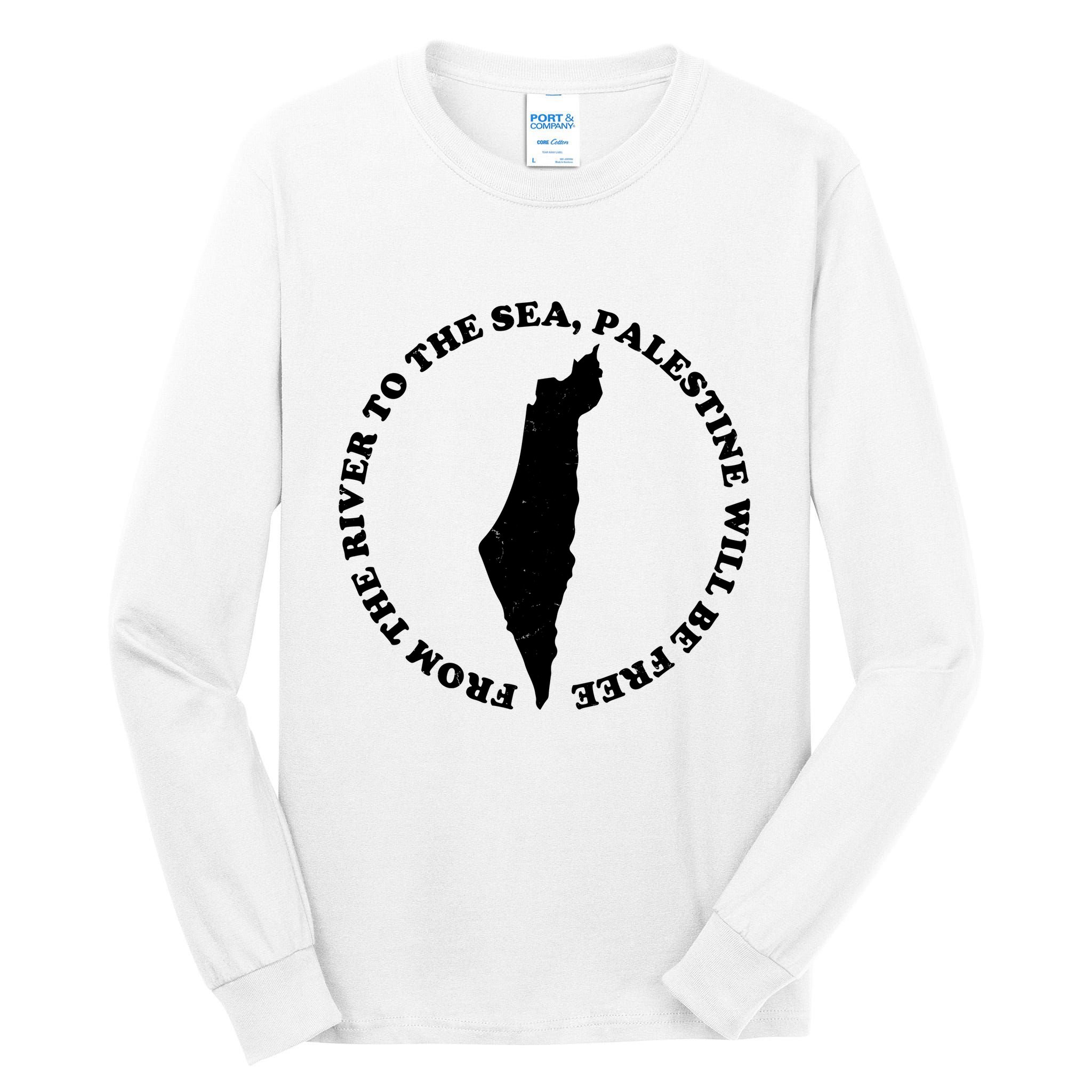 From The River To The Sea Palestine Will Be Free Tall Long Sleeve T-Shirt