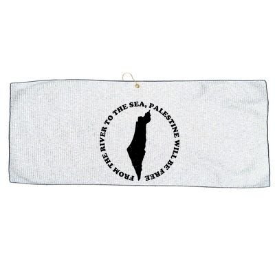 From The River To The Sea Palestine Will Be Free Large Microfiber Waffle Golf Towel