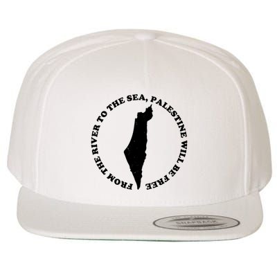 From The River To The Sea Palestine Will Be Free Wool Snapback Cap