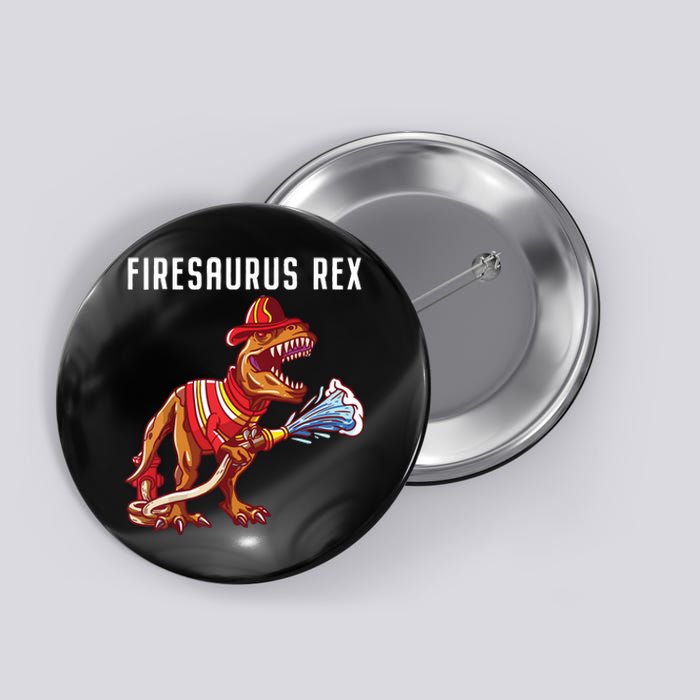 Firefighter T Rex Dinosaur Kids Gifts Shirts For Fireman Boy Button