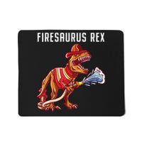 Firefighter T Rex Dinosaur Kids Gifts Shirts For Fireman Boy Mousepad