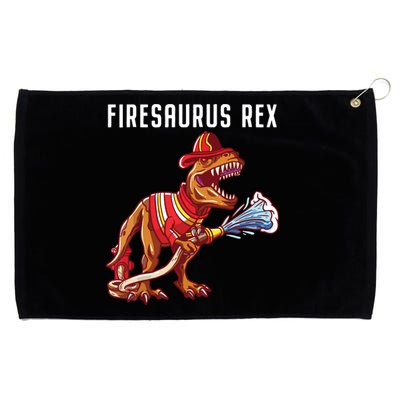 Firefighter T Rex Dinosaur Kids Gifts Shirts For Fireman Boy Grommeted Golf Towel