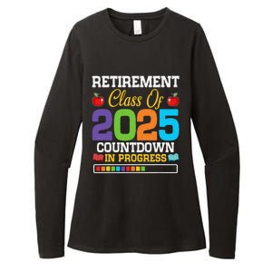 Funny Teacher Retirement Class Of 2025 Countdown In Progress Womens CVC Long Sleeve Shirt