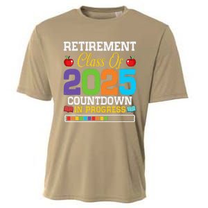 Funny Teacher Retirement Class Of 2025 Countdown In Progress Cooling Performance Crew T-Shirt