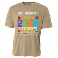 Funny Teacher Retirement Class Of 2025 Countdown In Progress Cooling Performance Crew T-Shirt