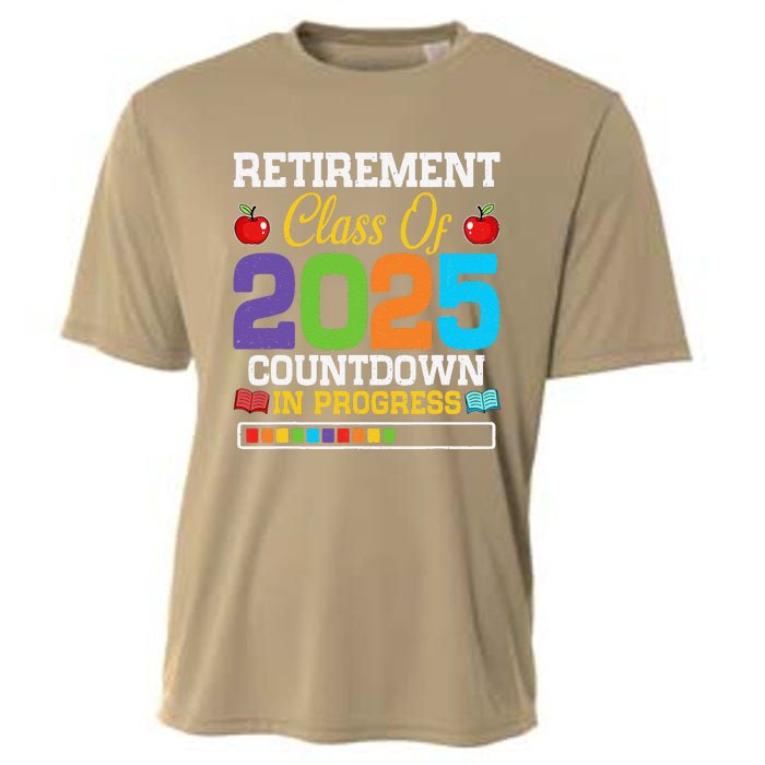 Funny Teacher Retirement Class Of 2025 Countdown In Progress Cooling Performance Crew T-Shirt