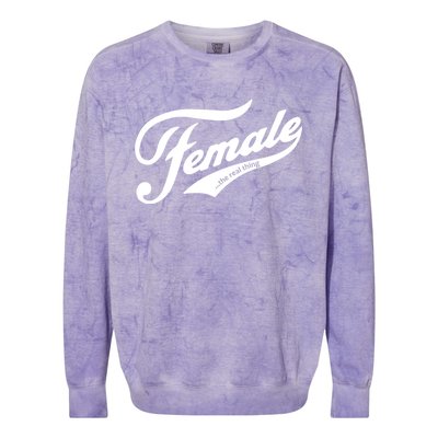 Female The Real Thing Colorblast Crewneck Sweatshirt