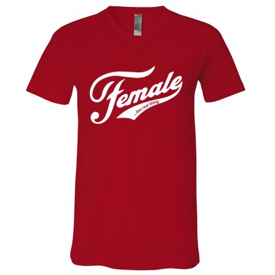 Female The Real Thing V-Neck T-Shirt