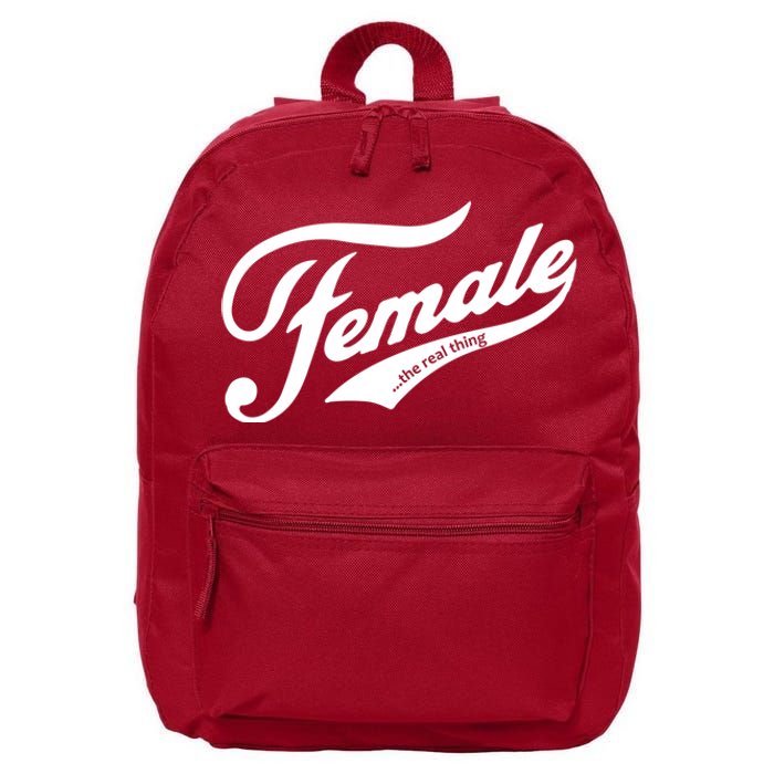 Female The Real Thing 16 in Basic Backpack