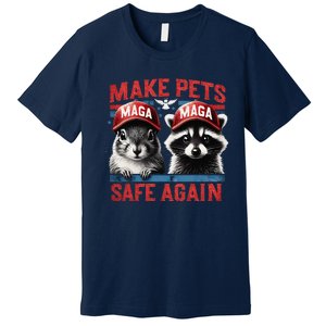 Fred The Raccoon P Nut The Squirrel Make Pets Safe Again Premium T-Shirt