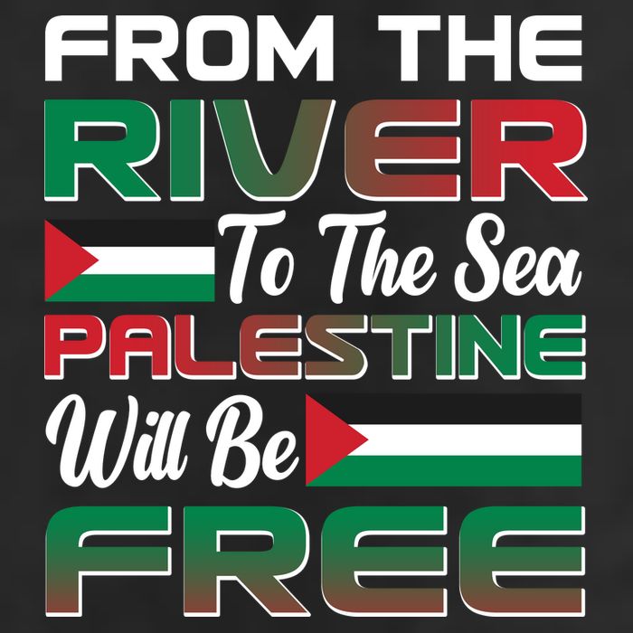 From The River To The Sea Palestine Will Be Free 7 Panel Mesh Trucker Snapback Hat