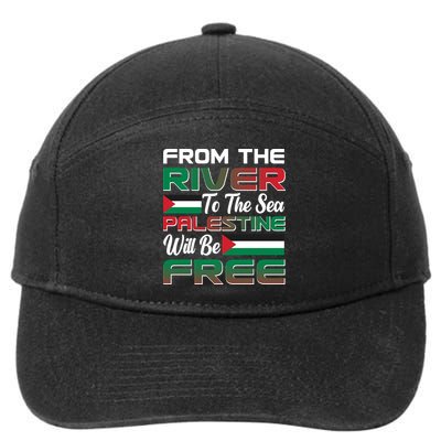 From The River To The Sea Palestine Will Be Free 7-Panel Snapback Hat