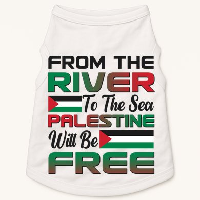 From The River To The Sea Palestine Will Be Free Doggie Tank