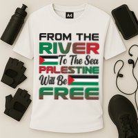 From The River To The Sea Palestine Will Be Free Cooling Performance Crew T-Shirt