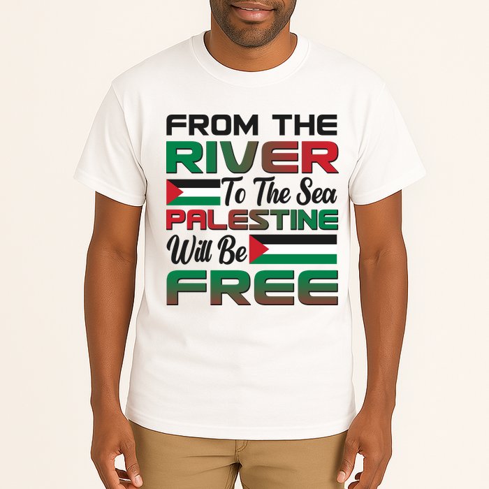 From The River To The Sea Palestine Will Be Free Tall T-Shirt