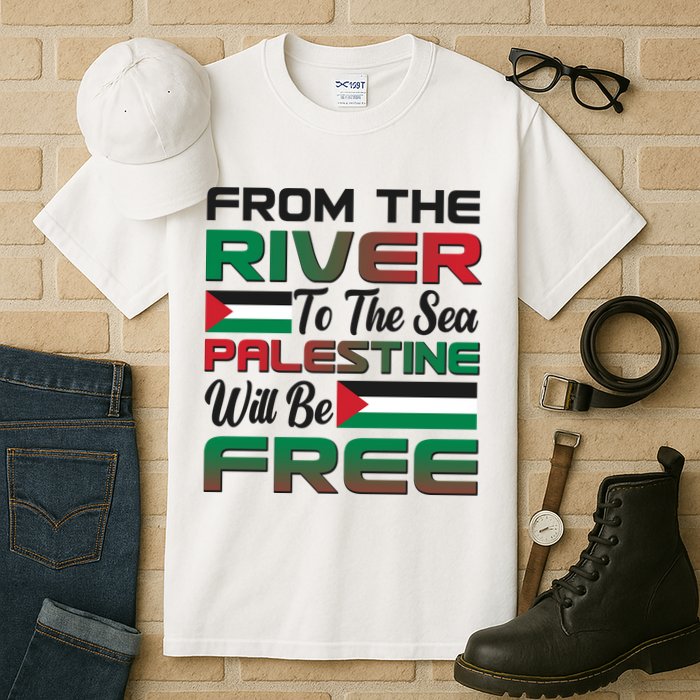 From The River To The Sea Palestine Will Be Free Tall T-Shirt
