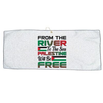 From The River To The Sea Palestine Will Be Free Large Microfiber Waffle Golf Towel