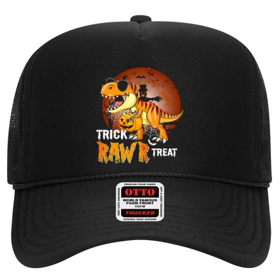 Funny T Rex Dinosaur Trick Rawr Treat Halloween Funny Gift Trucker Hat
