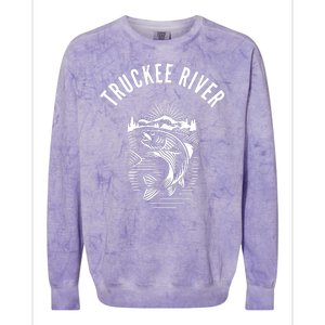 Funny Truckee River California Fishing Fly Fishing Colorblast Crewneck Sweatshirt