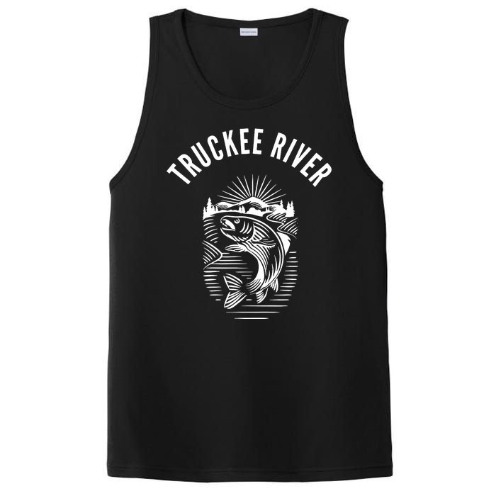 Funny Truckee River California Fishing Fly Fishing PosiCharge Competitor Tank