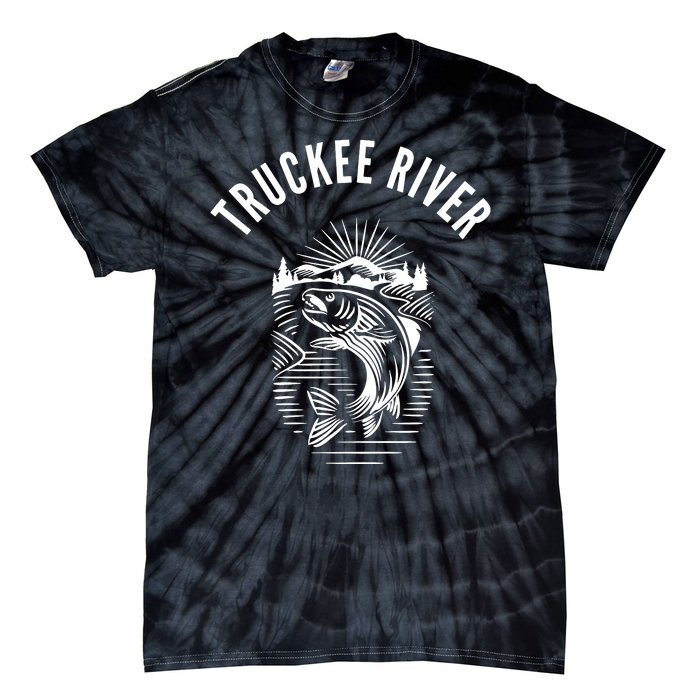 Funny Truckee River California Fishing Fly Fishing Tie-Dye T-Shirt