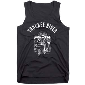 Funny Truckee River California Fishing Fly Fishing Tank Top