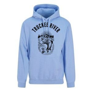 Funny Truckee River California Fishing Fly Fishing Unisex Surf Hoodie