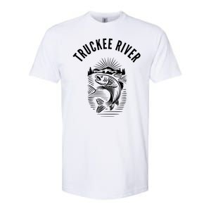 Funny Truckee River California Fishing Fly Fishing Softstyle CVC T-Shirt