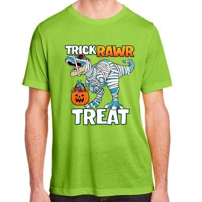 Funny Trick Rawr Treat Dinosaur Pumpkin Candy Trex Halloween Meaningful Gift Adult ChromaSoft Performance T-Shirt