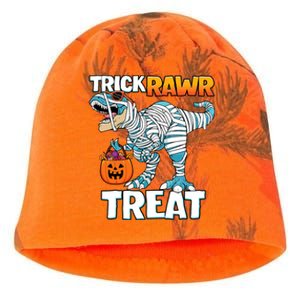 Funny Trick Rawr Treat Dinosaur Pumpkin Candy Trex Halloween Meaningful Gift Kati - Camo Knit Beanie