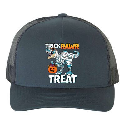 Funny Trick Rawr Treat Dinosaur Pumpkin Candy Trex Halloween Meaningful Gift Yupoong Adult 5-Panel Trucker Hat