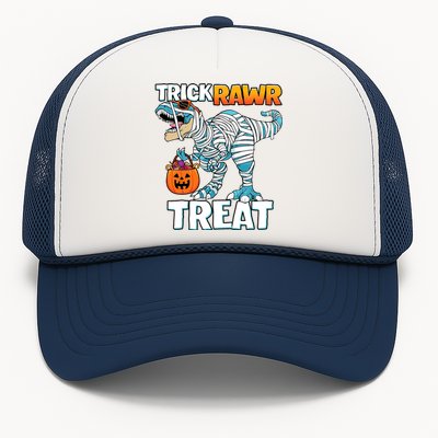 Funny Trick Rawr Treat Dinosaur Pumpkin Candy Trex Halloween Meaningful Gift Trucker Hat