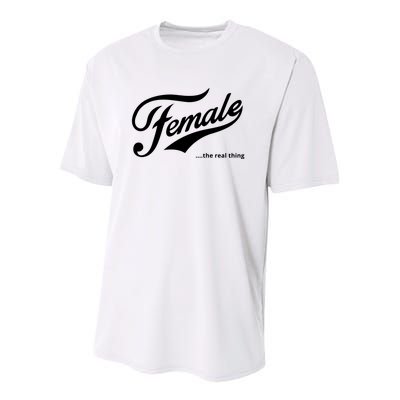 Female The Real Thing Youth Performance Sprint T-Shirt