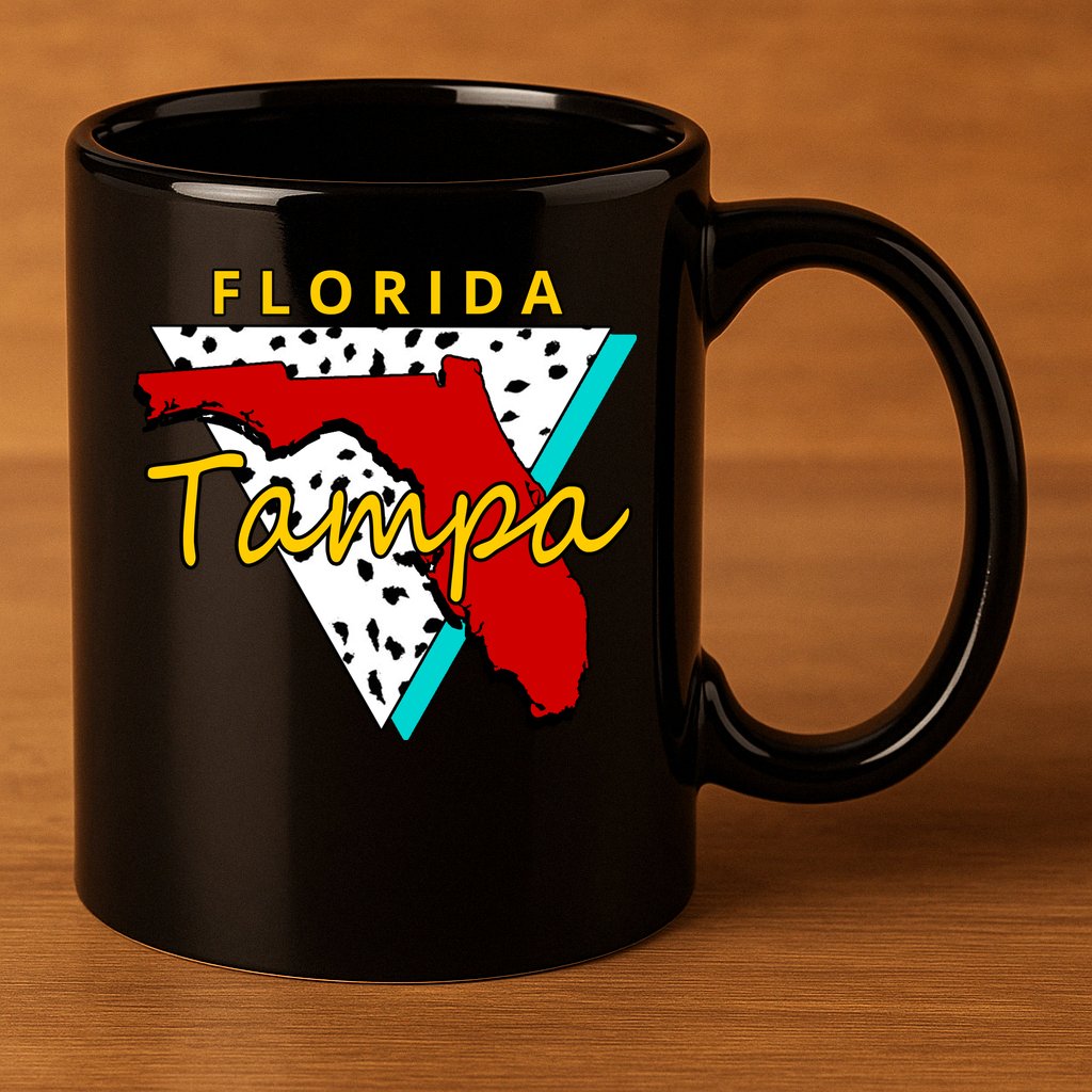 Florida Tampa Retro 11oz C Handle Ceramic Mug