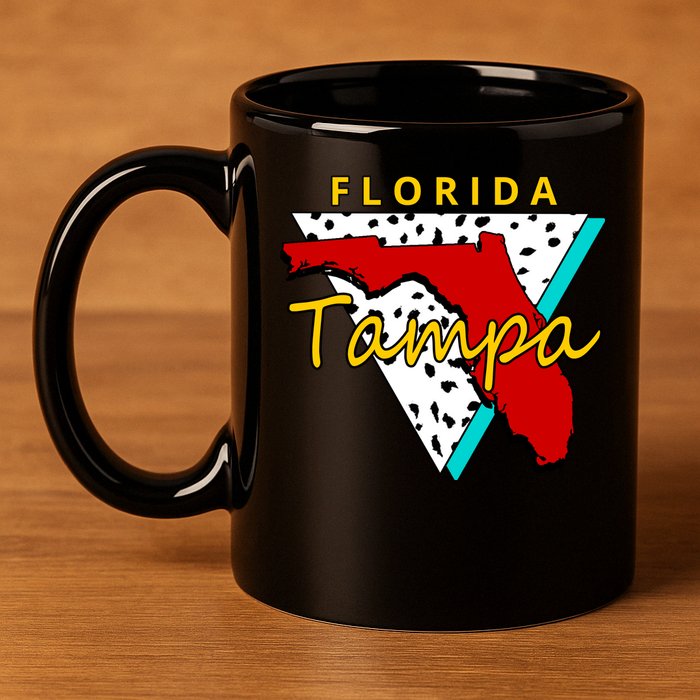 Florida Tampa Retro 11oz C Handle Ceramic Mug