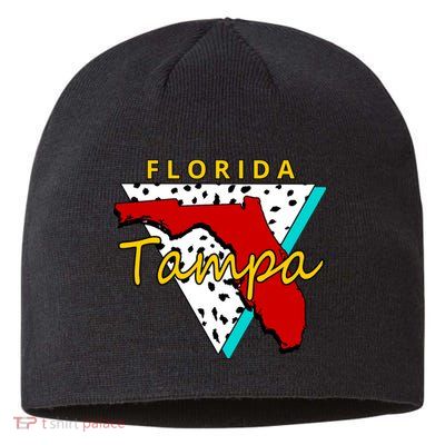 Florida Tampa Retro Sustainable Beanie
