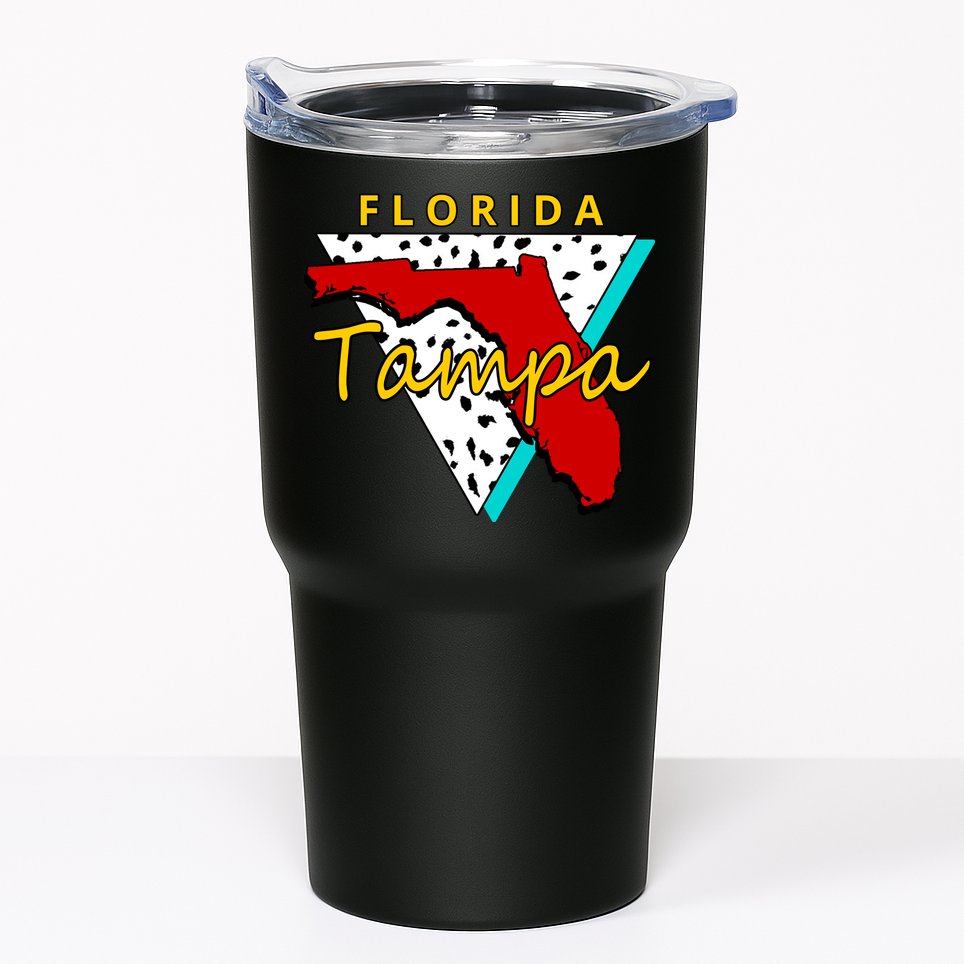 Florida Tampa Retro Tumbler